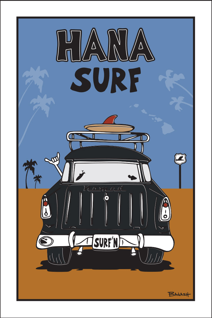 HANA SURF ~ SURF NOMAD TAIL ~ SAND LINES ~ 12x18