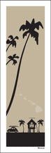 Load image into Gallery viewer, HAWAIIAN ISLANDS ~ SURF BUG ~ SURF HUT ~ PALMS ~ 8x24