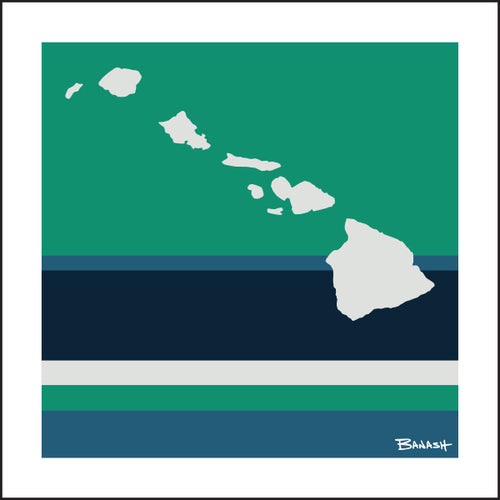 HAWAII ~ OCEAN LINES ~ 12x12