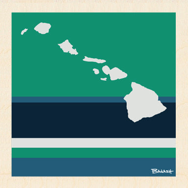 HAWAII ~ OCEAN LINES ~ 6x6