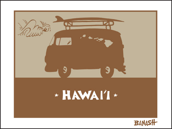 HAWAII ~ SURF BUS ~ 16x20