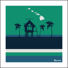 Load image into Gallery viewer, HAWAII ~ SURF HUT ~ OCEAN LINES ~ 12x12