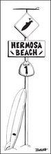 Load image into Gallery viewer, HERMOSA BEACH ~ LONGBOARD ~ SURF XING ~ 8x24