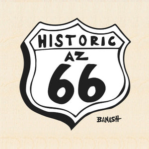FLAGSTAFF ~ HISTORIC AZ 66 ~ BUS TAIL AIR ~ 8x24