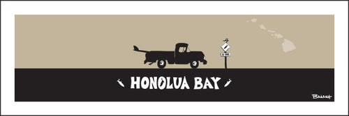 HONOLUA BAY ~ SURF PICKUP ~ 8x24