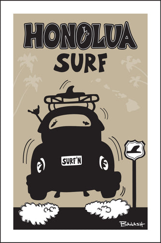 HONOLUA SURF ~ SURF BUG TAIL AIR ~ 12x18