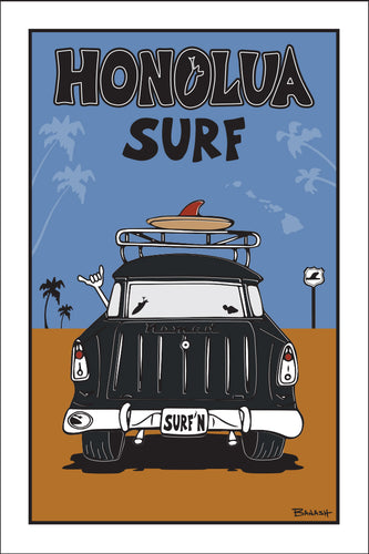 HONOLUA SURF ~ SURF NOMAD TAIL ~ SAND LINES ~ 12x18