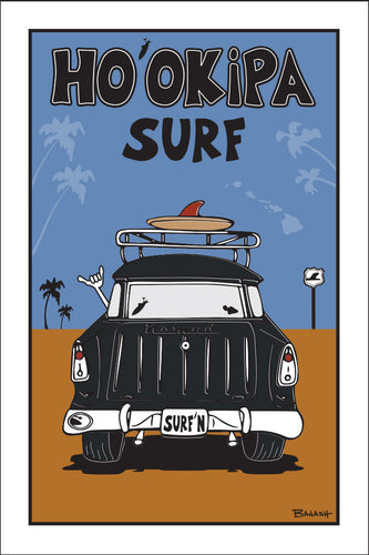 HOOKIPA SURF ~ SURF NOMAD TAIL ~ SAND LINES ~ 12x18