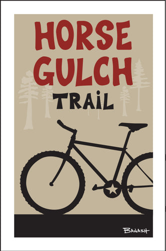 HORSE GULCH TRAIL ~ MOUNTAIN BIKE ~ PINES ~ 12x18