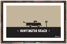 Load image into Gallery viewer, HUNTINGTON BEACH ~ BLACK N TAN ~ SURF PICKUP ~ 12x18