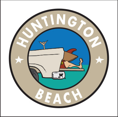 HUNTINGTON BEACH ~ TAILGATE SURF GREM ~ 12x12