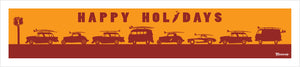 CALIFORNIA ~ HAPPY HOLIDAYS ~ SURF RIDES ~ 8x36