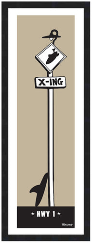 HWY 1 ~ SURF XING ~ BOARD ~ 8x24