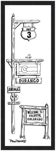 HWY 3 ~ DURANGO ~ 8x24
