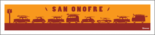 SAN ONOFRE ~ CATCH A SURF ~ 8x36