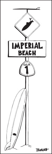 IMPERIAL BEACH ~ LONGBOARD ~ SURF XING ~ 8x24