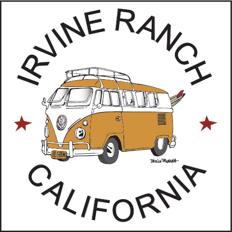 IRVINE RANCH ~ CALIF STYLE VW BUS ~ 12x12
