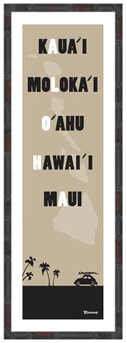 ALOHA ~ HAWAII ~ ISLANDS ~ 8x24
