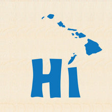 Load image into Gallery viewer, HAWAII ~ ISLANDS ~ BIRCH WOOD PRINT ~ 6x6