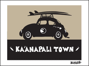 KAANAPALI TOWN ~ SURF BUG ~ 16x20