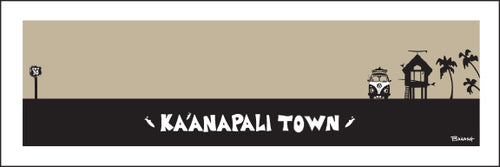 KAANAPALI TOWN ~ SURF HUT ~ 8x24
