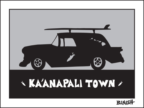 KAANAPALI TOWN ~ SURF NOMAD ~ 16x20