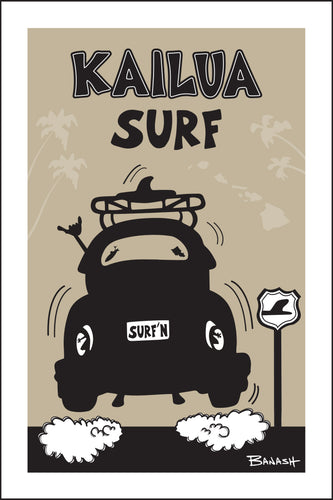 KAILUA SURF ~ SURF BUG TAIL AIR ~ 12x18