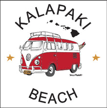 Load image into Gallery viewer, KALAPAKI BEACH ~ CALIF STYLE BUS ~ 6x6