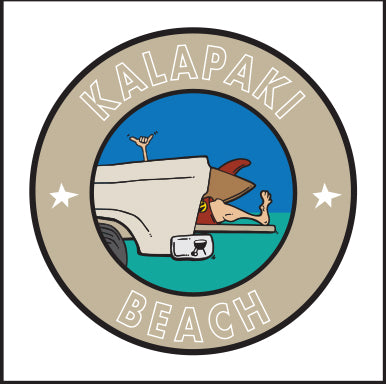 KALAPAKI BEACH ~ TAILGATE SURF GREM ~ 6x6