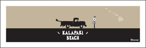 KALAPAKI BEACH ~ SURF PICKUP ~ 8x24
