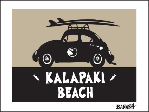 KALAPAKI BEACH ~ SURF BUG ~ 16x20