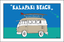 Load image into Gallery viewer, KALAPAKI BEACH ~ SURF BUS ~ 12x18
