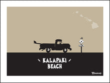 Load image into Gallery viewer, KALAPAKI BEACH ~ SURF PICKUP ~ 16x20