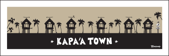 KAPAA TOWN ~ SURF HUTS ~ 8x24