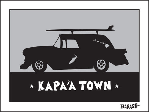 KAPAA TOWN ~ SURF NOMAD ~ 16x20