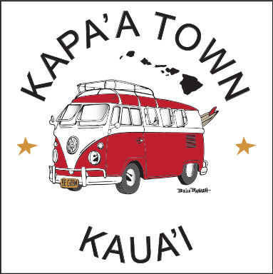 KAPAA TOWN ~ KAUAI ~ 6x6