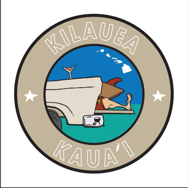 KILAUEA ~ KAUAI ~ TAILGATE SURF GREM ~ 6x6