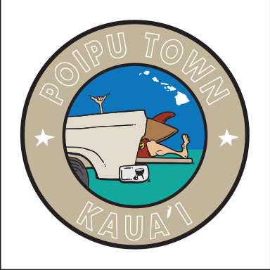 POIPU TOWN ~ KAUAI ~ 6x6