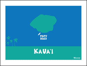 POIPU BEACH ~ KAUAI ISLAND ~ 16x20