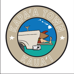 KAPAA TOWN ~ KAUAI ~ TAILGATE SURF GREM ~ 6x6