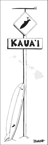 KAUAI ~ LONGBOARD ~ SURF XING ~ 8x24