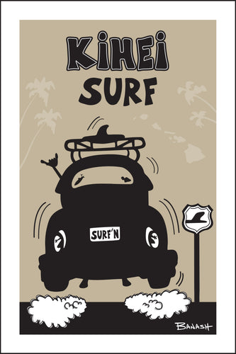 KIHEI SURF ~ SURF BUG TAIL AIR ~ 12x18