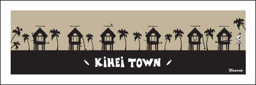 KIHEI TOWN ~ SURF HUTS ~ 8x24