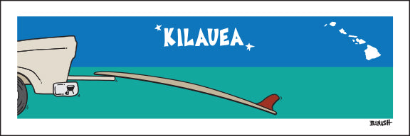 KILAUEA ~ TAILGATE SURFBOARD~ 8x24