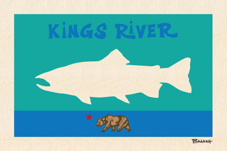 KINGS RIVER TROUT ~ CALIFORNIA ~ 8x12