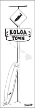 Load image into Gallery viewer, KOLOA TOWN ~ LONGBOARD ~ SURF XING ~ 8x24