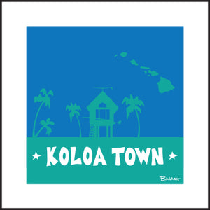 KOLOA TOWN ~ KAUAI ~ SURF HUT ~ 6x6