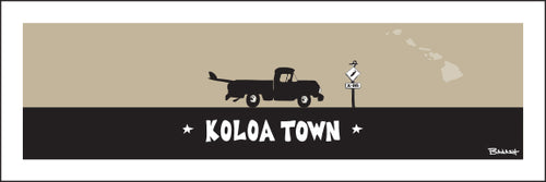 KOLOA TOWN ~ SURF PICKUP ~ 8x24