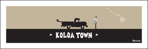 KOLOA TOWN ~ SURF PICKUP ~ 8x24