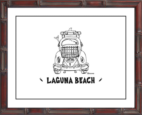 LAGUNA BEACH ~ CATCH A LINE ~ SURF BUG ~ BAMBOO FRAME